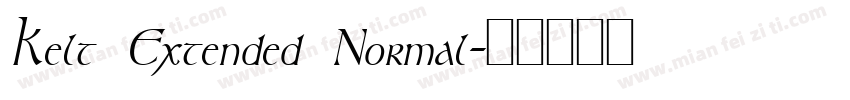 Kelt Extended Normal字体转换